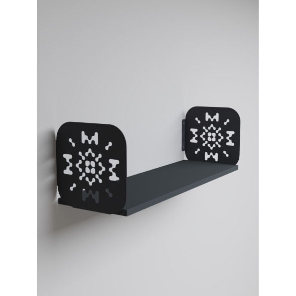 Полка навесная 22х70х22 см из ЛДСП Антрацит -
                                                        Фото 4